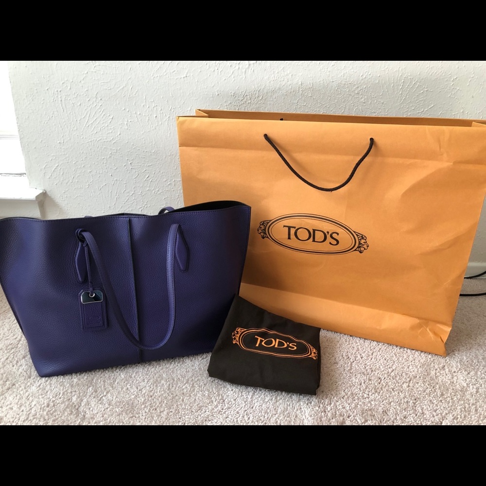 Tod’s Large Joy purple tote bag